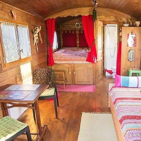 Les Roulottes De La Brauderie Bed and breakfast Brissarthe